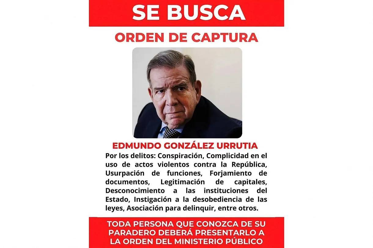 Nicolás Maduro emite una orden de captura contra Edmundo González y ofrece 100.000 dólares