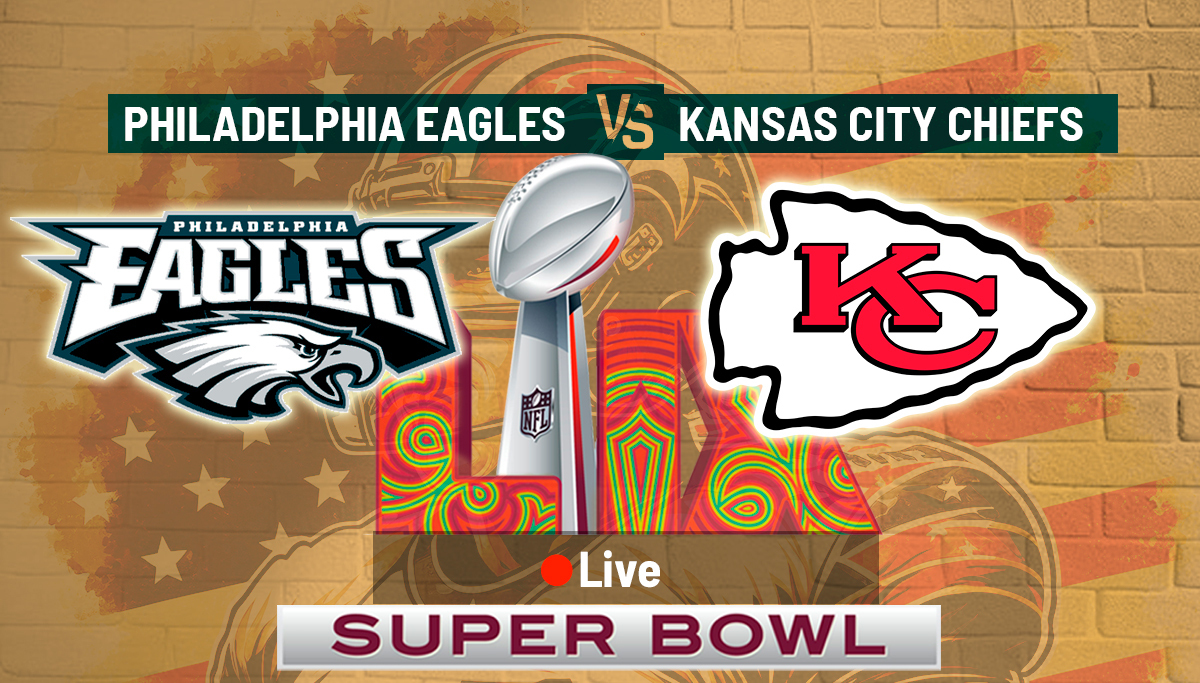 Super Bowl LIX Chiefs Vs Eagles Plastic Patch – 2/9/2025 New Orleans – Iron-On/Sew-On