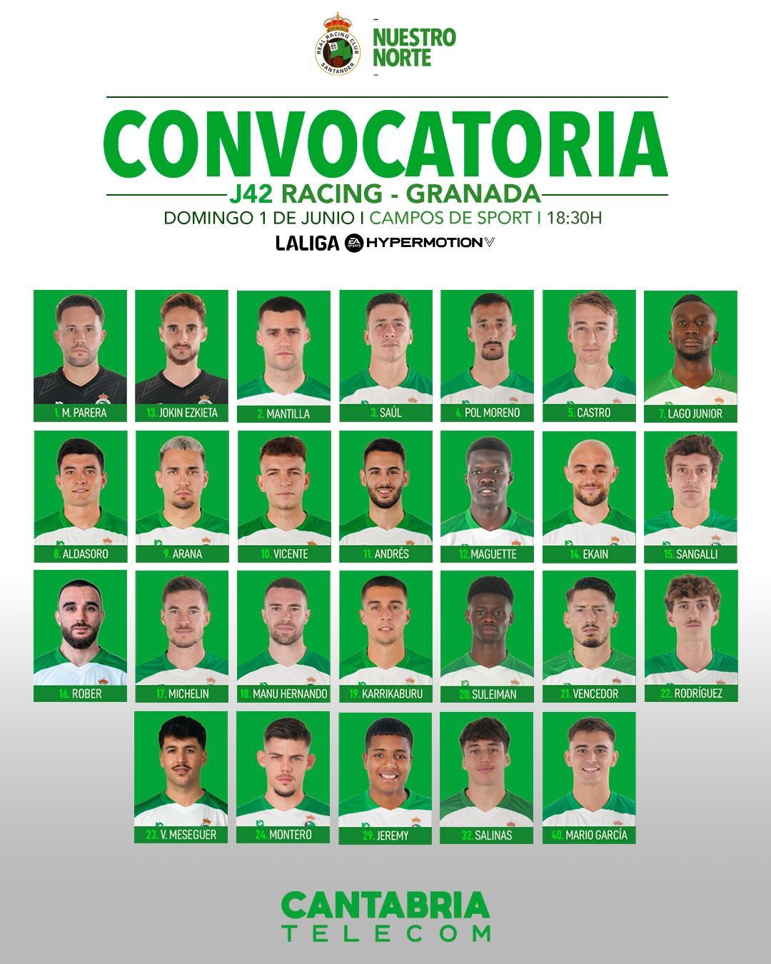 Racing Santander - Granada en directo | LaLiga Hypermotion hoy en vivo
