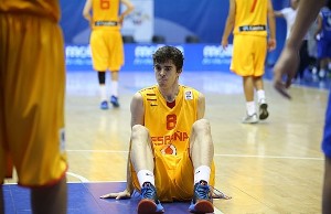 Rafa Blanco, con la selección. | Foto: FIBA