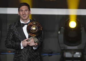Leo Messi en la entrega del Baln de Oro 2012 / FRANCESC ADELANTADO (MARCA) 