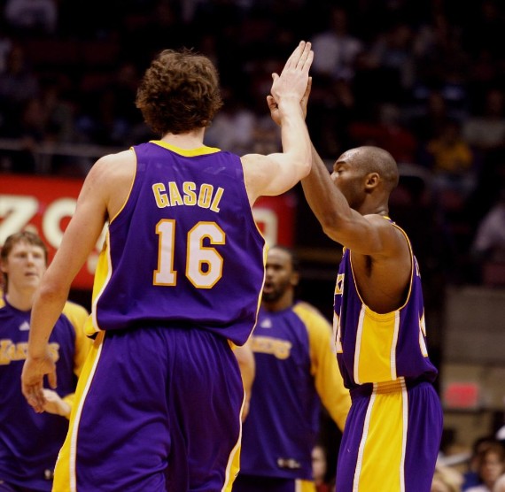 Primer partido de Gasol en los Lakers