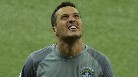 Los jugadores brasileños, derrumbados tras la goleada