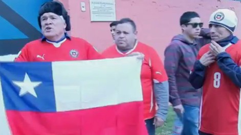 Los chilenos enloquecen con la Copa Amrica