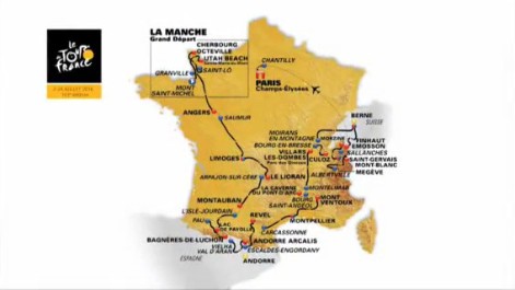 Así será el Tour de Francia 2016