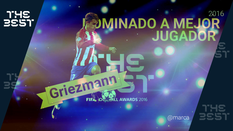 Antoine Griezmann, nominado a mejor jugador en los premios The Best 2016