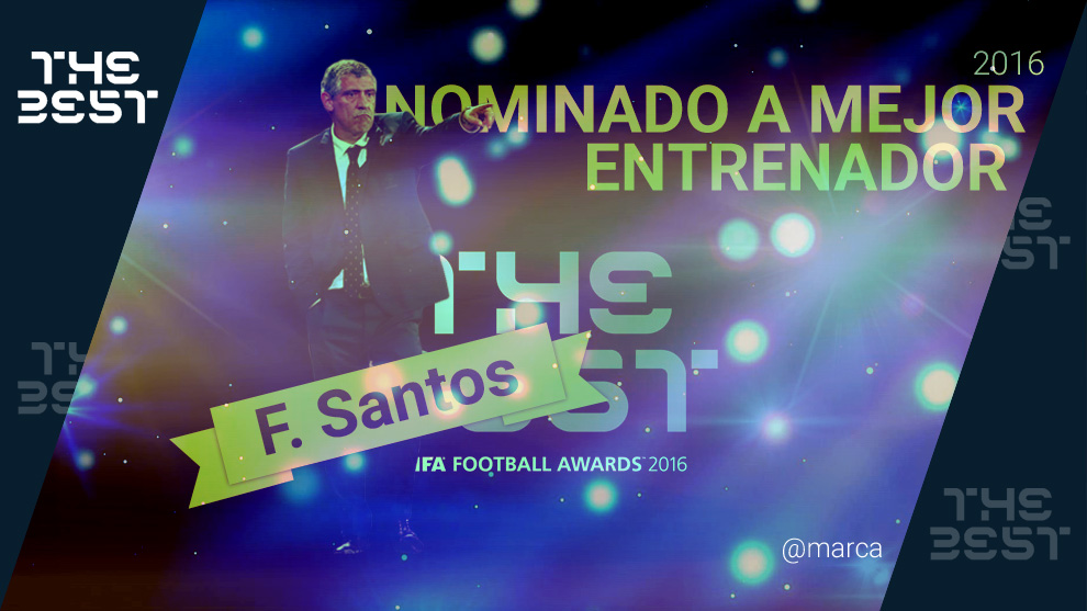 Fernando Santos, nominado a mejor entrenador en los premios The Best 2016