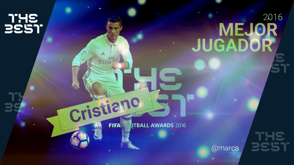 Cristiano Ronaldo, mejor jugador en los premios The Best 2016
