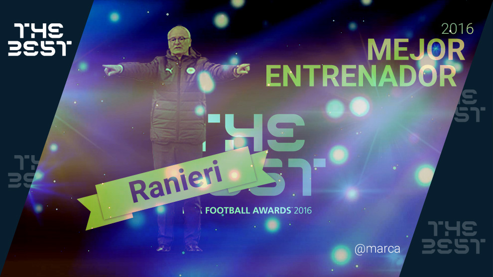 Claudio Ranieri, mejor entrenador en los premios The Best 2016