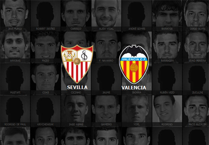 Elige el once con el que deben jugar Sevilla y Valencia