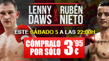 Combate de Boxeo entre Lenny Daws y Rubén Nieto