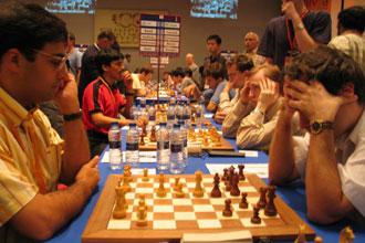 Anand e Ivanchuk en las Olimpiadas de Ajedrez de Calvia