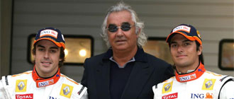 Alonso, Briatore y Piquet
