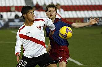Lance del partido Sevilla Atltico - Eibar de esta temporada.