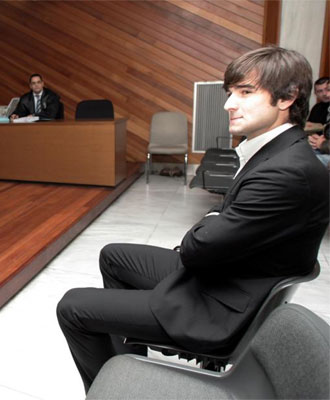 Barragán, durante la comparecencia en el juzgado.