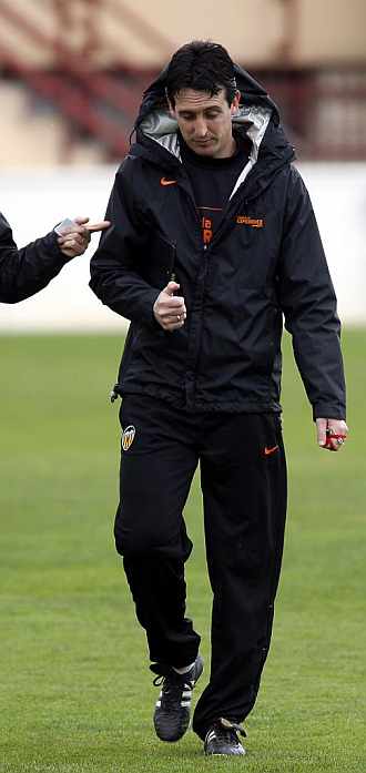 Unai Emery, entrenador del Valencia.