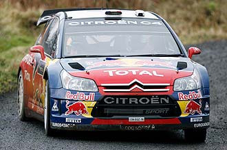 Sbastien Loeb pilota su Citron durante la primera etapa del Rally de Irlanda