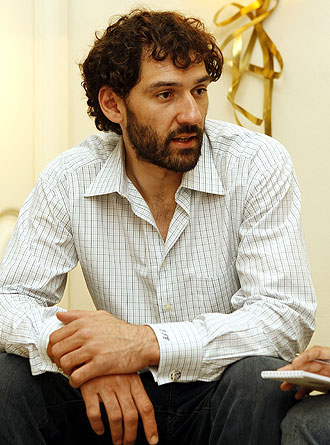 Jorge Garbajosa durante una entrevista a MARCA