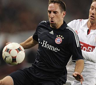 Ribery jugando con el Bayern