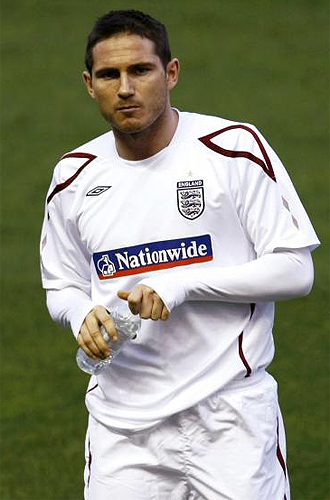 Frank Lampard, durante un entrenamiento con Inglaterra.