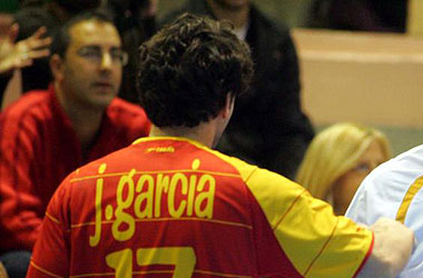Juann Garca, durante un amistoso con la seleccin en el pasado mes de enero