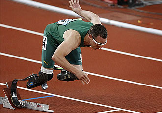 El atleta paralmpico Oscar Pistorius