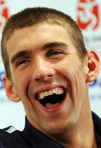 Phelps se re.