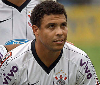 Ronaldo, en un amistoso entre el Corinthians