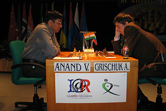 Partida entre Anand y Grischuk