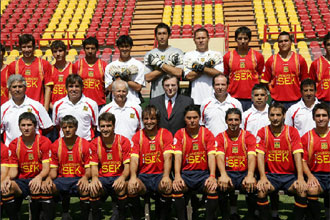 La Unin Deportiva Espaola de Chile en la foto de la presentacin oficial