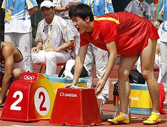 El atleta chino Liu Xiang