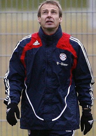 Klinsmann, durante un entrenamiento.