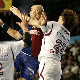 Imagen del duelo que disputaron Barcelona y Ciudad Real