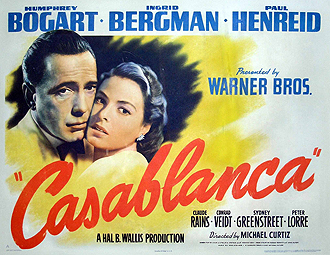 Cartel de la mtica pelcula 'Casablanca'
