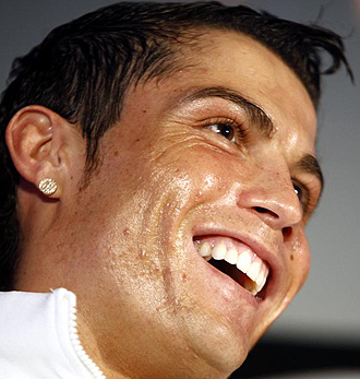Cristiano Ronaldo durante una presentacin
