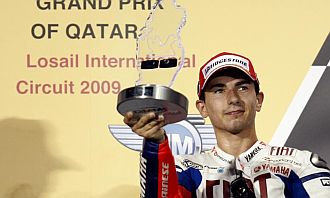 Lorenzo fue tercero en Qatar