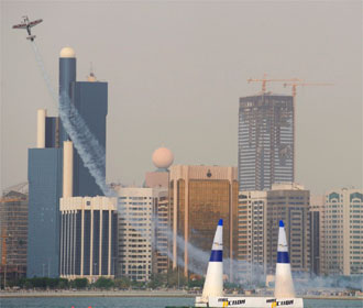 Hannes Arch en plena carrera en Abu Dhabi.