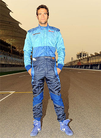 Roldán Rodríguez en el circuito de Sakhir.