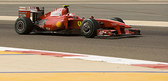 Kimi Raikkonen en el Gran Premio de Bahrein