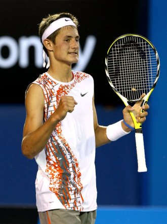 Bernard Tomic durante el Open de Australia 2009.