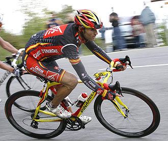 Valverde durante una carrera