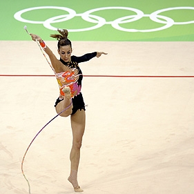 Almudena Cid durante los Juegos Olmpicos de Pekn