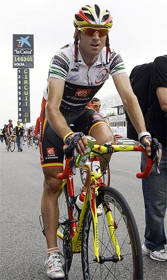 Valverde, en la ltima etapa de la Volta.