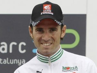 Valverde, en el podio de la Volta