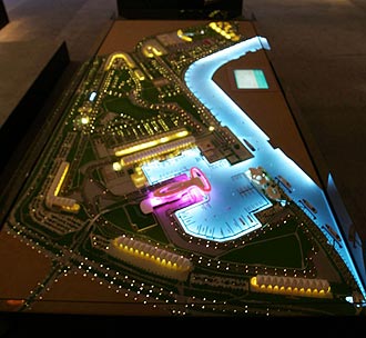 Maqueta del circuito de Abu Dhabi.