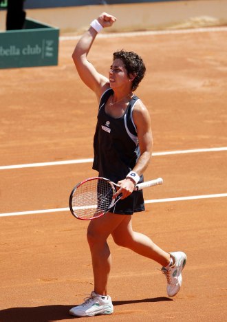 Carla Surez durante un partido en Marbella.