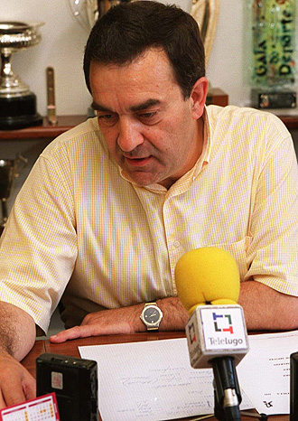 Ra�l L�pez, presidente del Breog�n