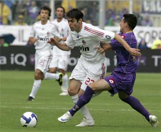 Kak pudo jugar su ltimo partido con el Milan contra la Fiorentina.