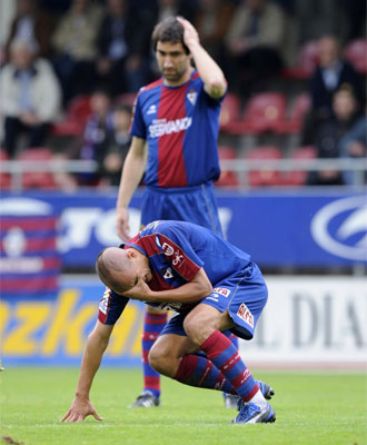 Los jugadores del Eibar han sufrido una plaga de lesiones.