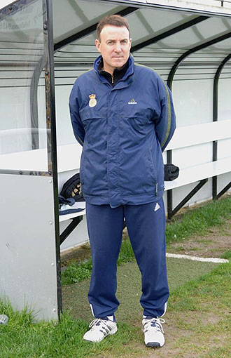 Javier Zubillaga, en la foto hace dos aos cuando era entrenador del Real Unin, seguir como director deportivo del Crdoba